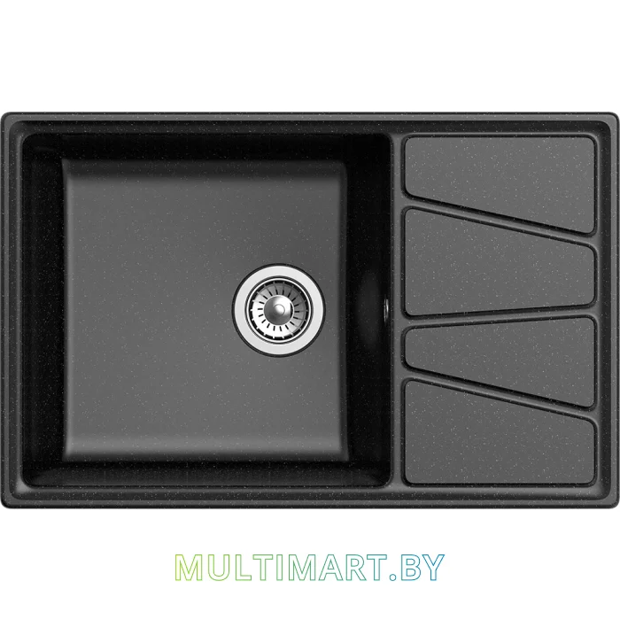 Кухонная мойка GranFest GF-V-780L (черный)